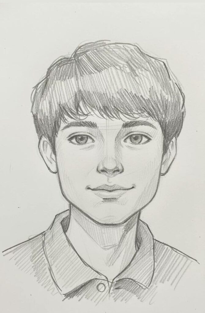 self portrait drawing