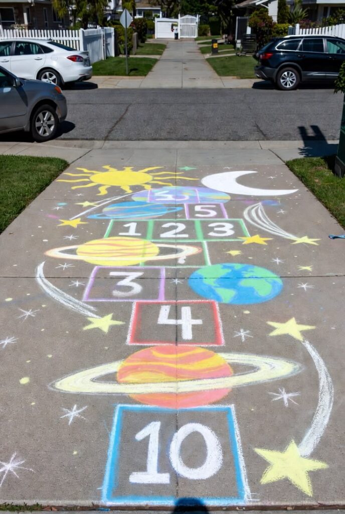 Sidewalk Chalk Art Gallery