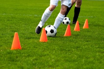 Soccer Dribbling Practice