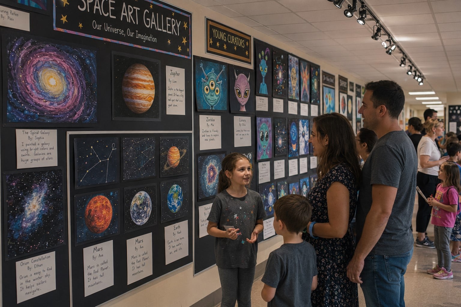 Space Themed Art Gallery