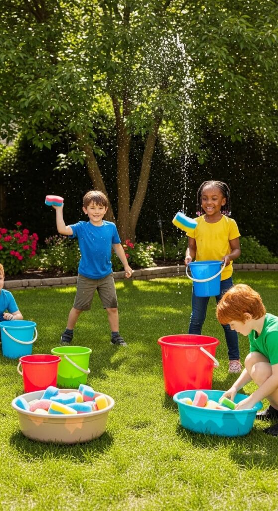 Sponge Toss Games