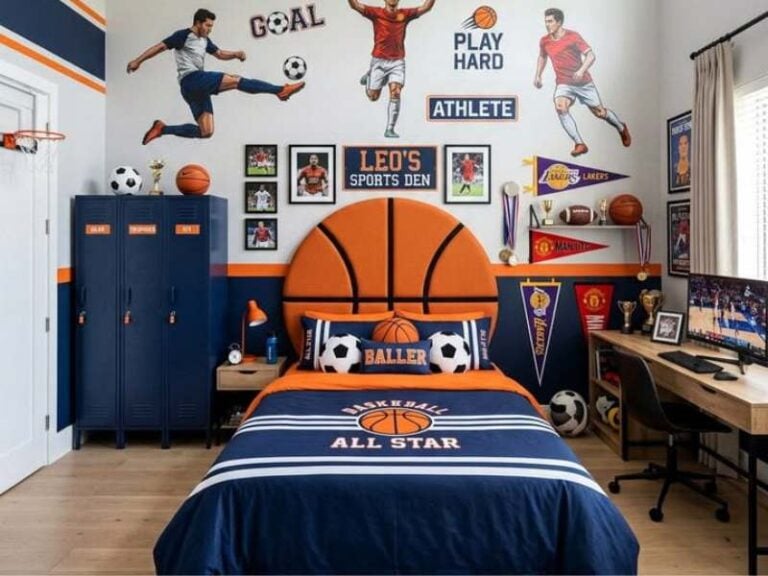 Sports-Themed Kids Bedroom Ideas for Young Athletes