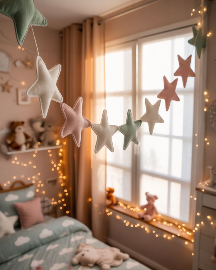  Decorate kids room with a Star Garland