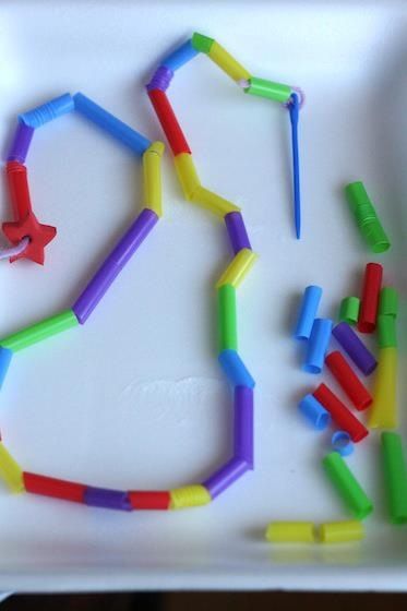 Straw Cutting Activity