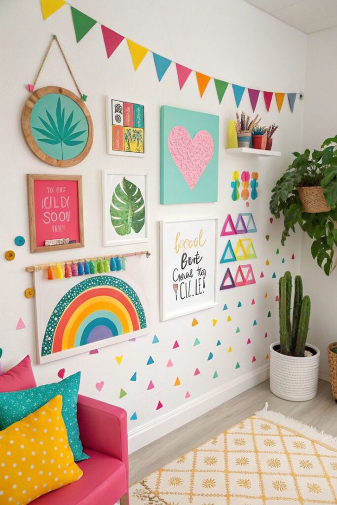 Pastel Gallery Frame Arrangement