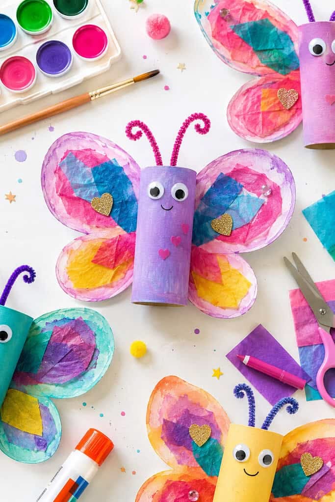 Toilet Paper Roll Butterflies