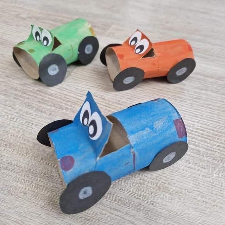 Toilet Paper Roll Cars