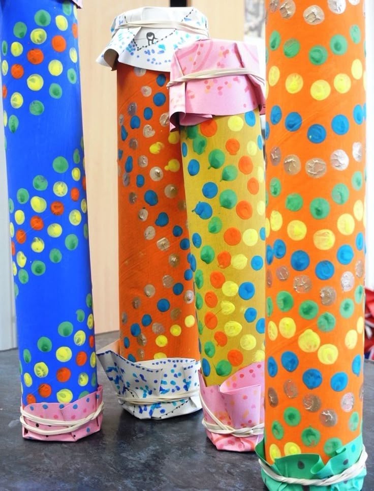 Toilet Paper Roll Rain Sticks