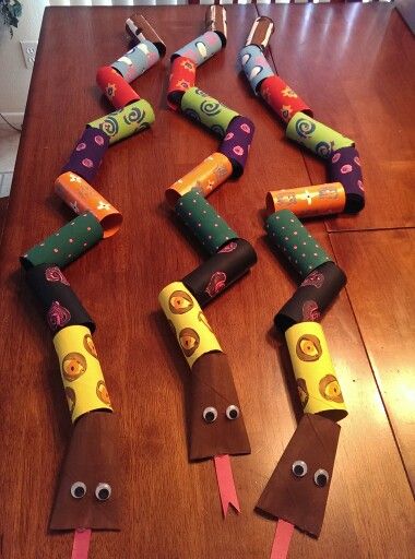 Toilet Paper Roll Snakes
