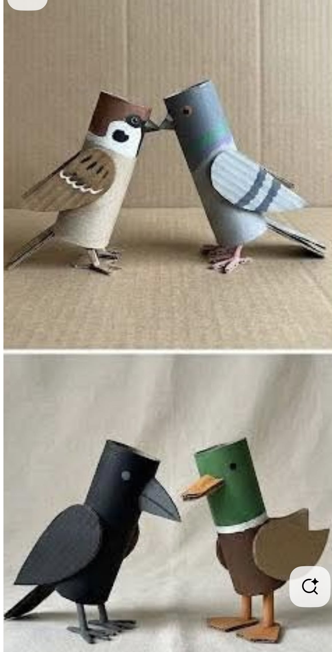 Toilet Roll Bird