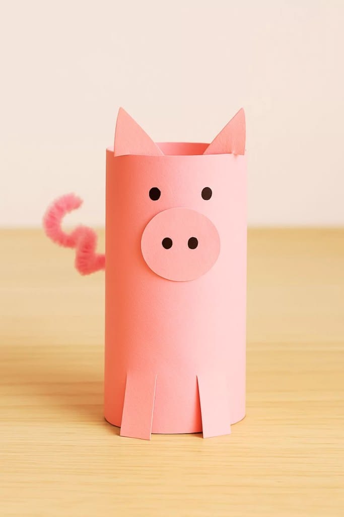 Toilet Roll Pig
