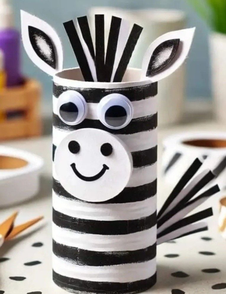 Toilet Roll Zebra