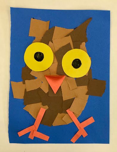 Torn Paper Owl