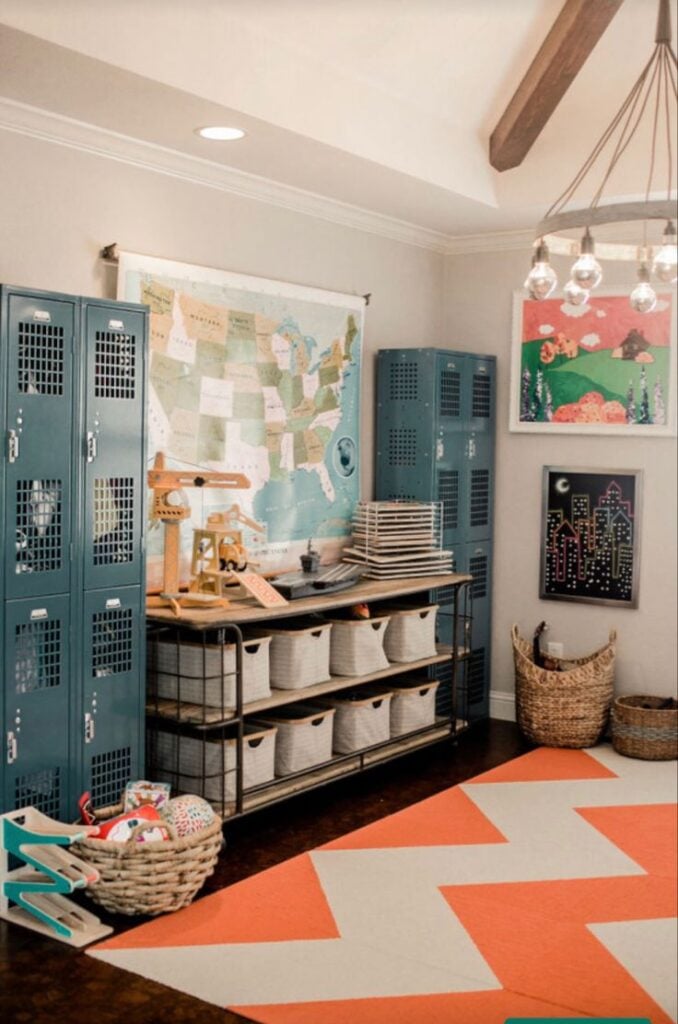 Add a Locker-Inspired Storage Piece