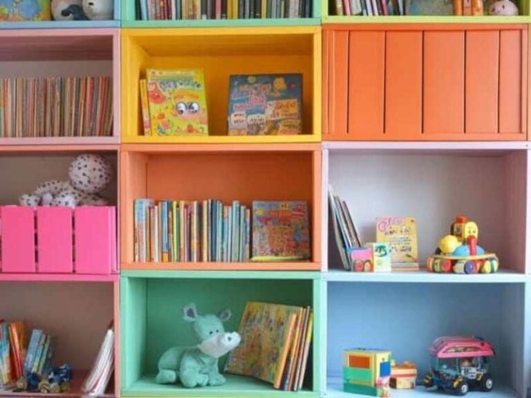19 Open Shelf Ideas for Kids Rooms That Look Organized and Cute