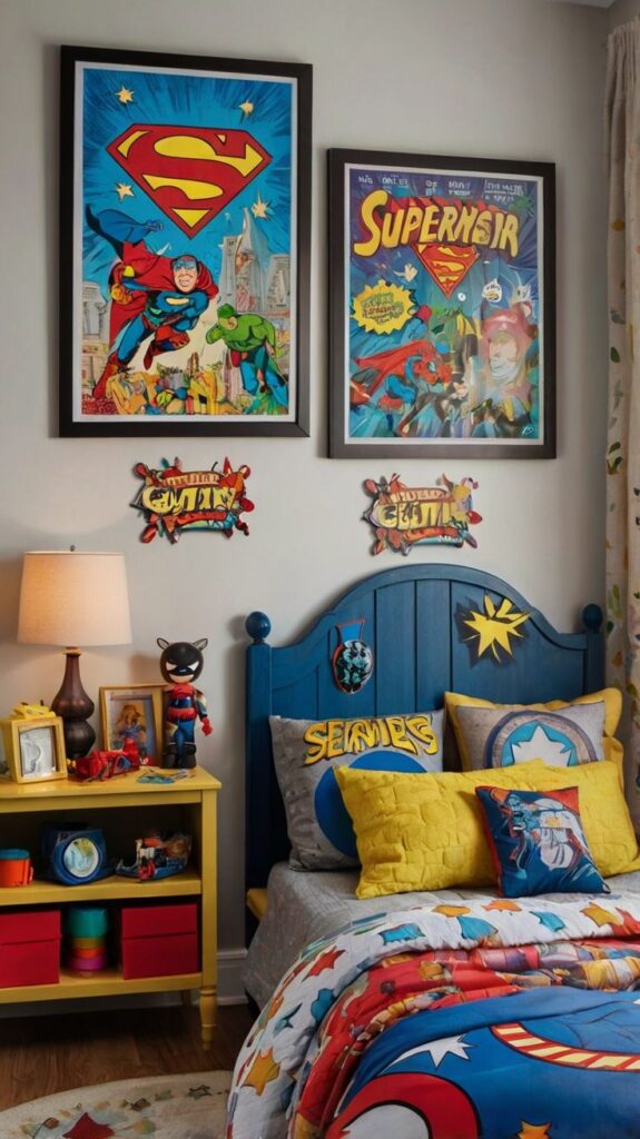 Use Bold Comic Book Colors
