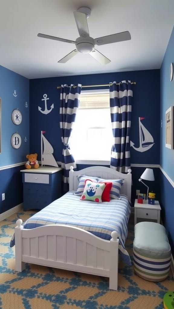 Use Navy and White as the Foundation