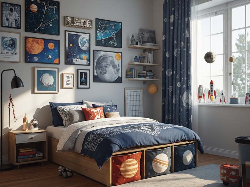 Use Planet-Inspired Storage Bins