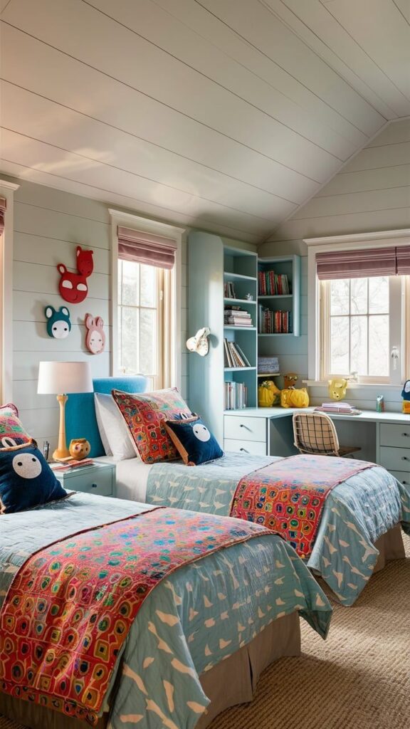 Use Twin Beds With a Shared Nightstand