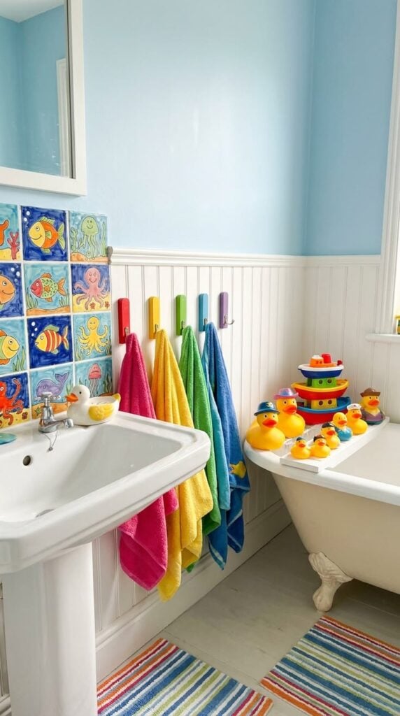 Use a Bright Rainbow Color Palette