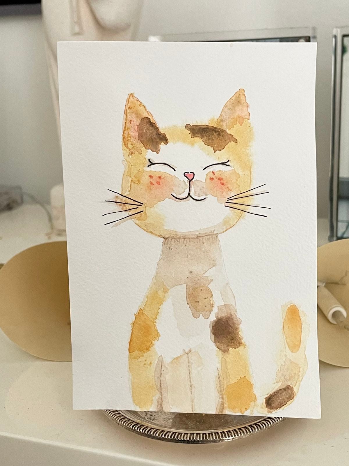 Watercolour Cat