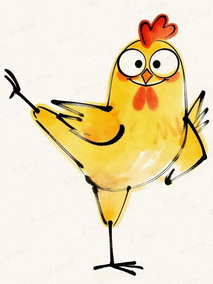 Watercolour Chicken