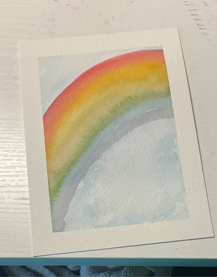 Watercolour Rainbow Wash
