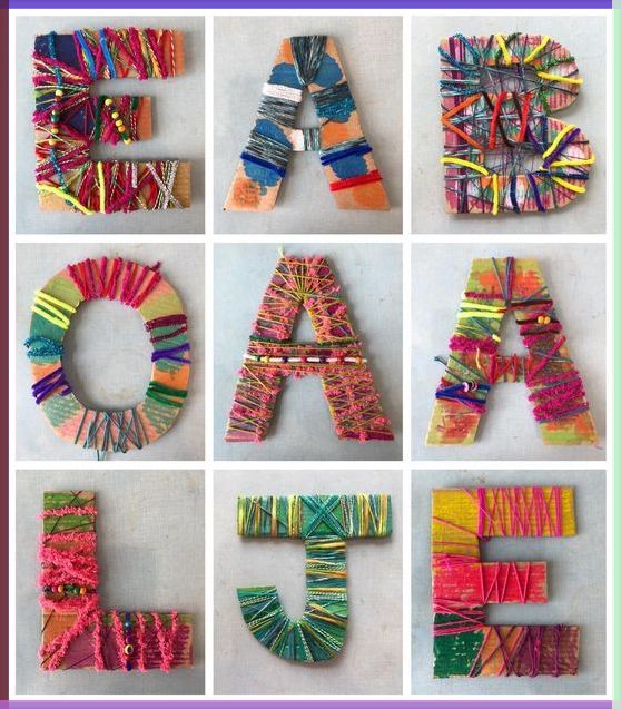 Yarn Wrapping Crafts