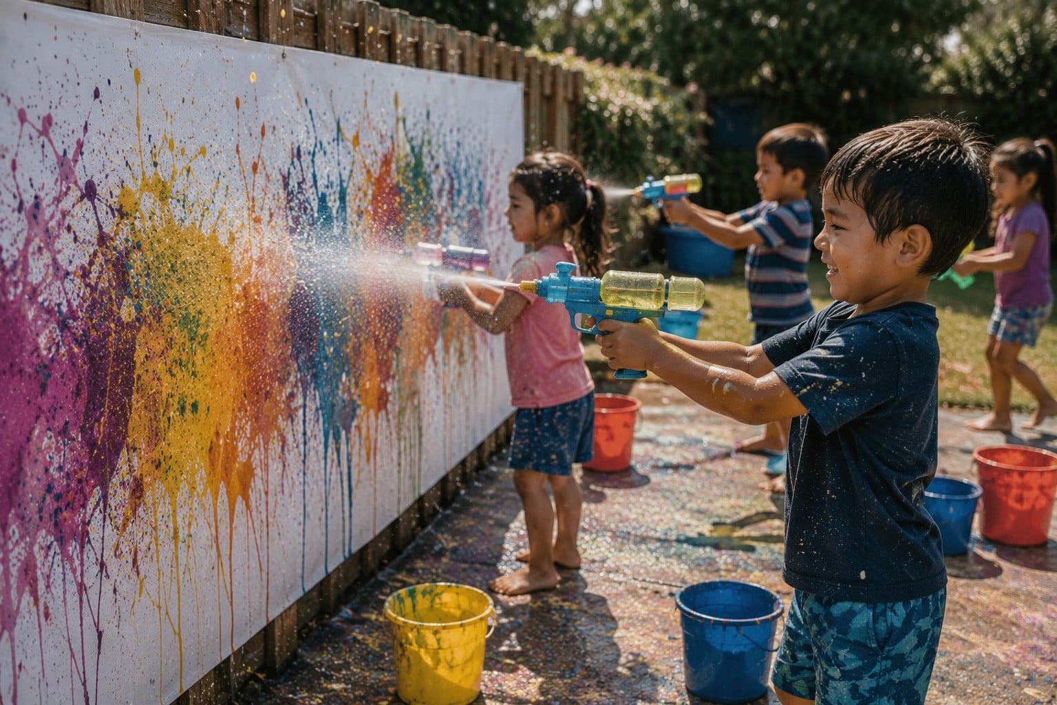 squirt gun splatter