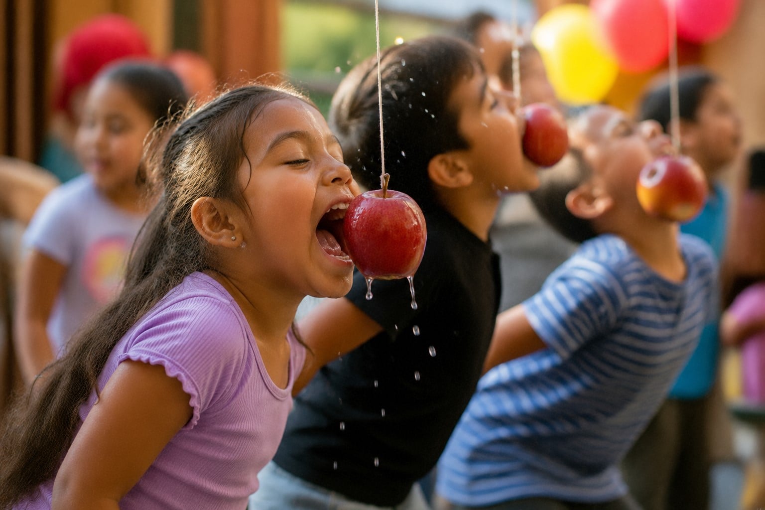 bobbing for apples
