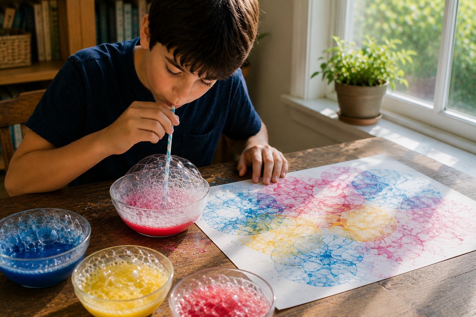 bubble painting