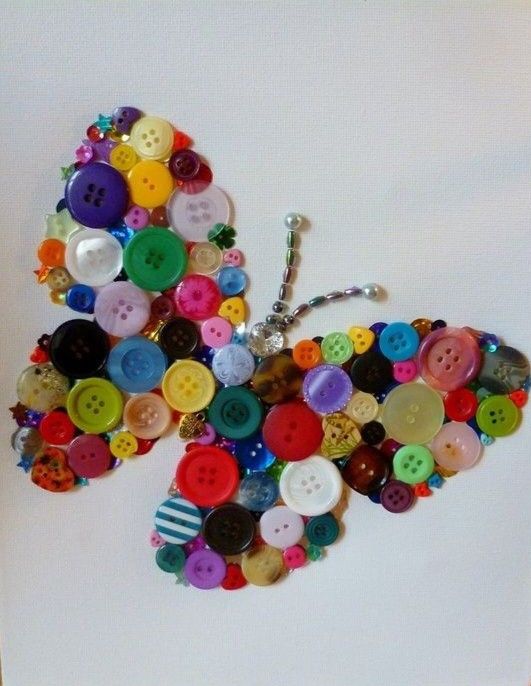 button butterfly
