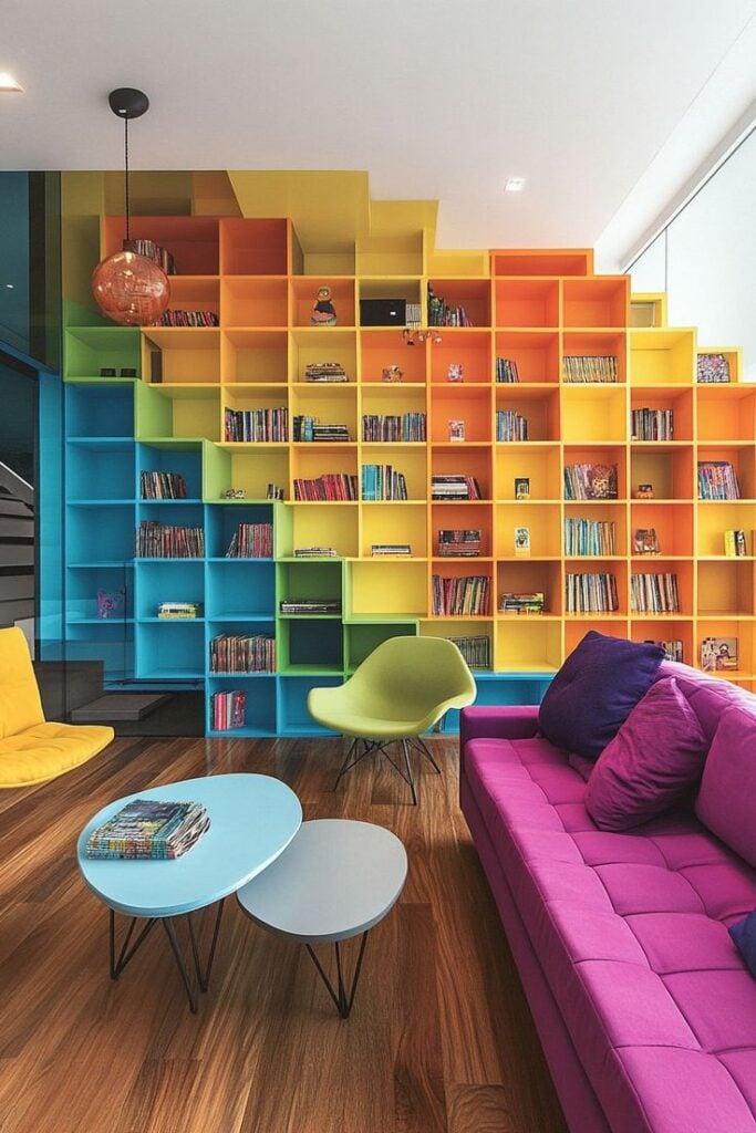 Install Bright Open Shelving