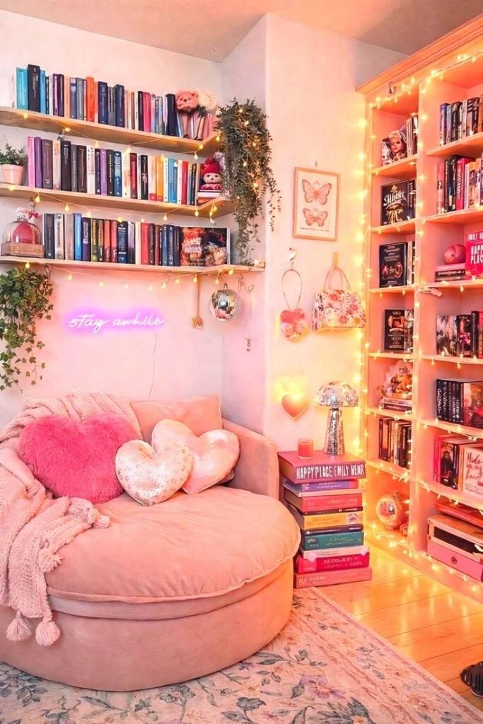 Create a Pink Reading Nook