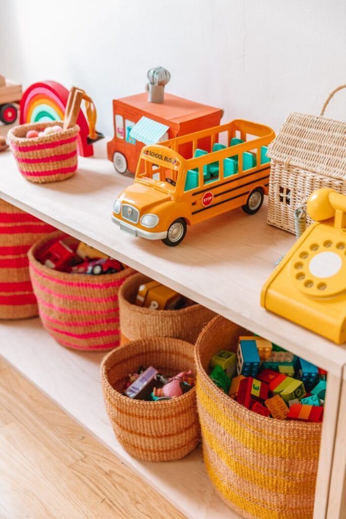 Display Toy Trucks on Floating Shelves
