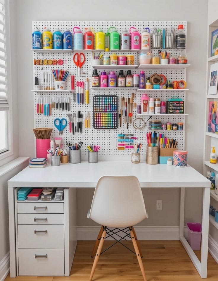 Create a Craft and Homework Station