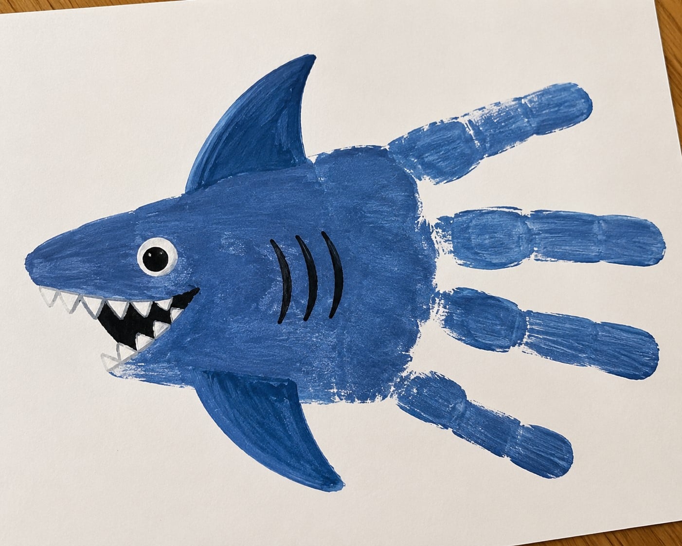 Handprint shark