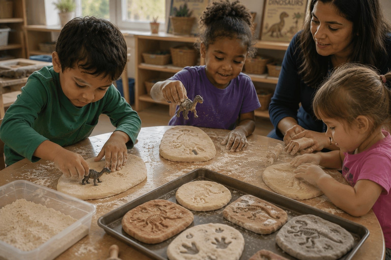 dinosaur fossil making