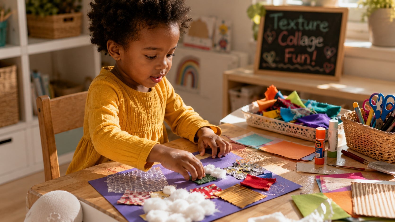 girl doing craft
