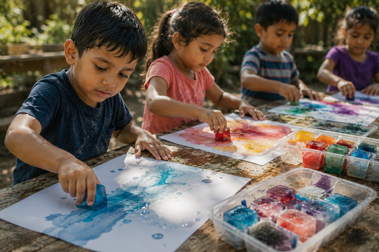Ice painting