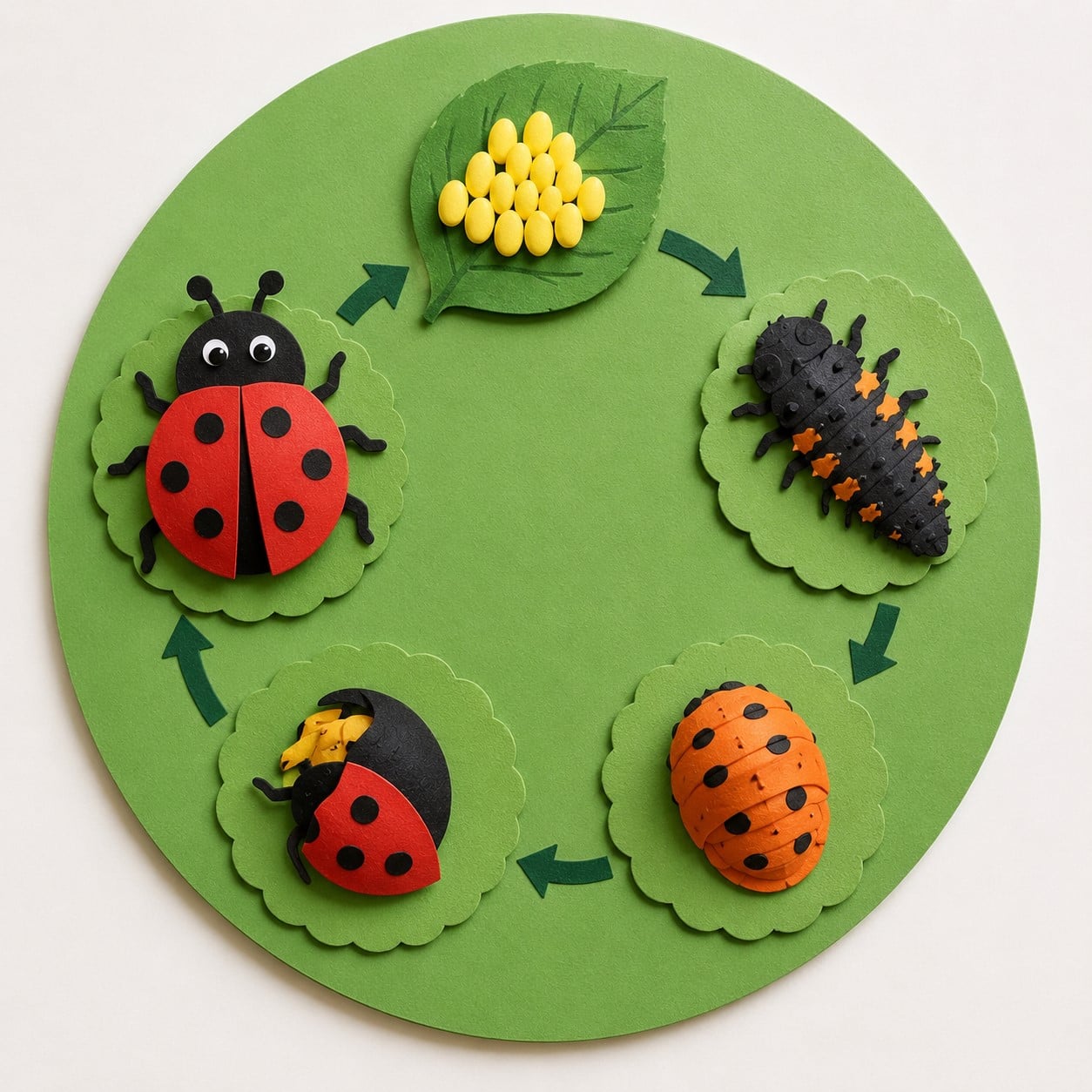 Ladybug Life Cycle Craft