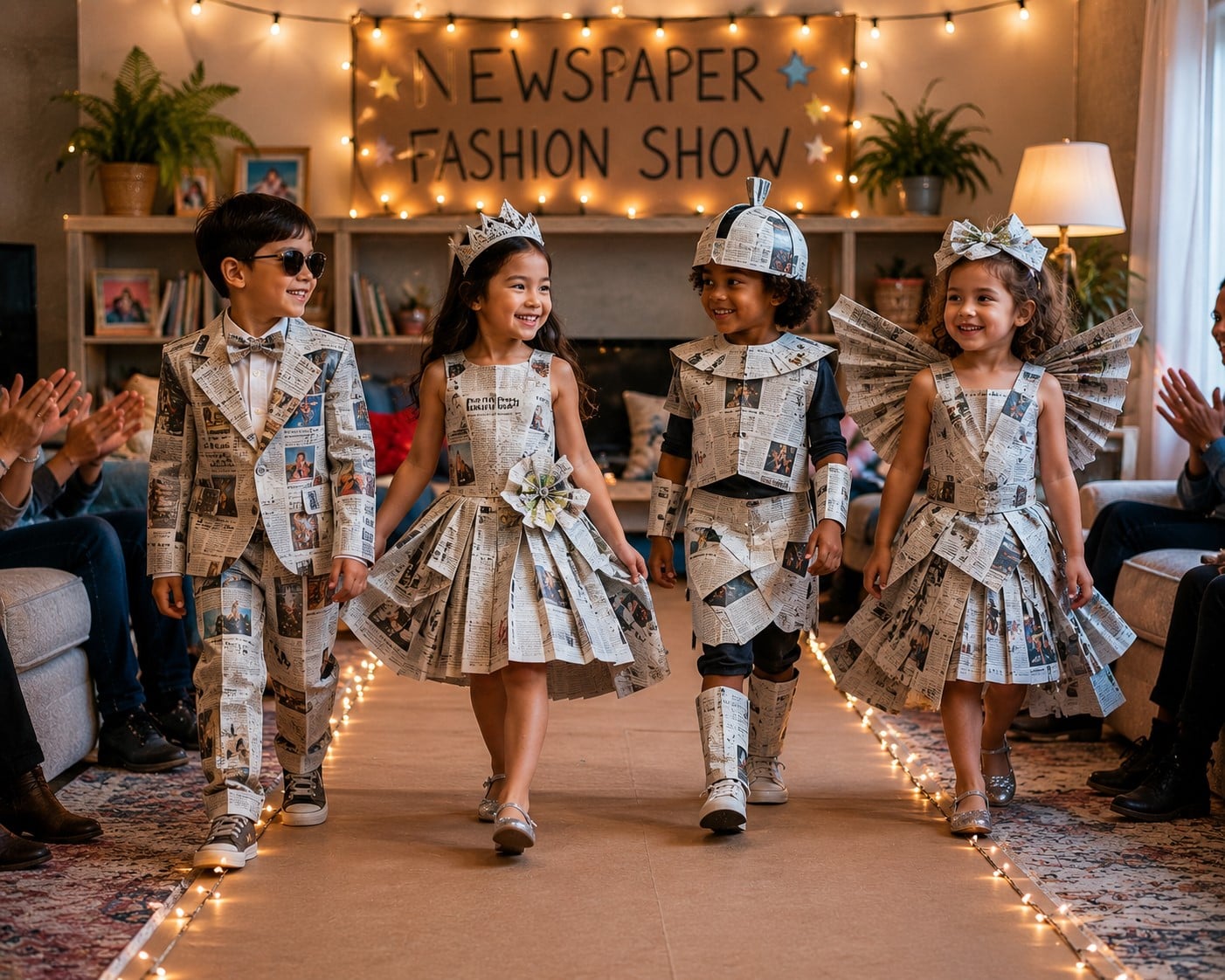 Newspaper Fashion Show