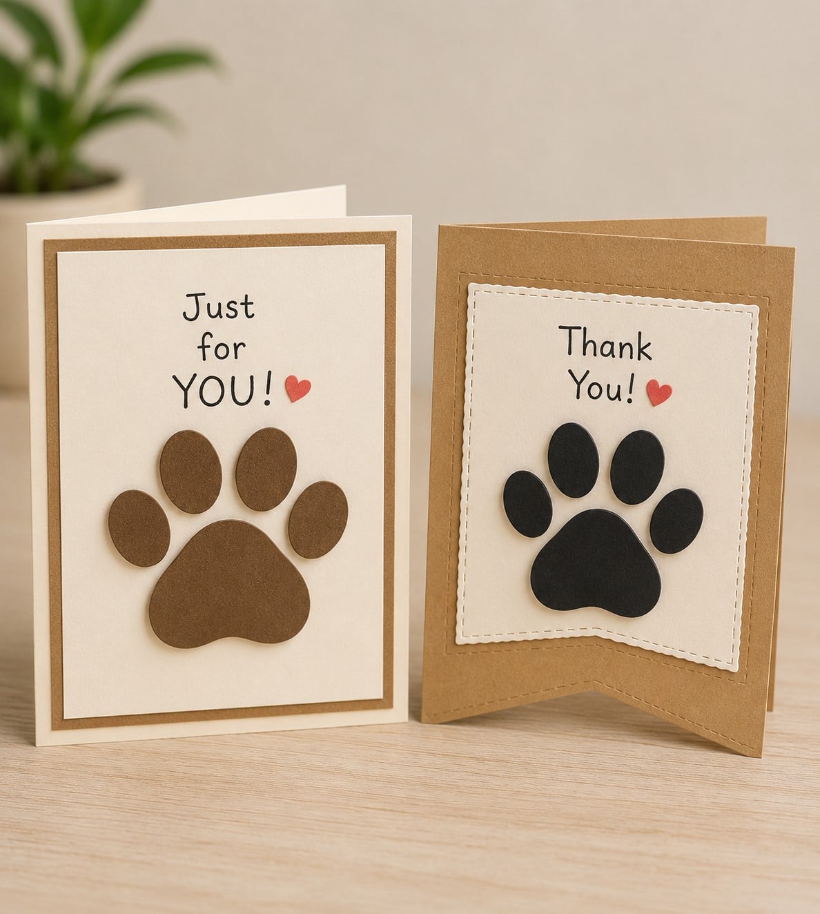 paw greeting card