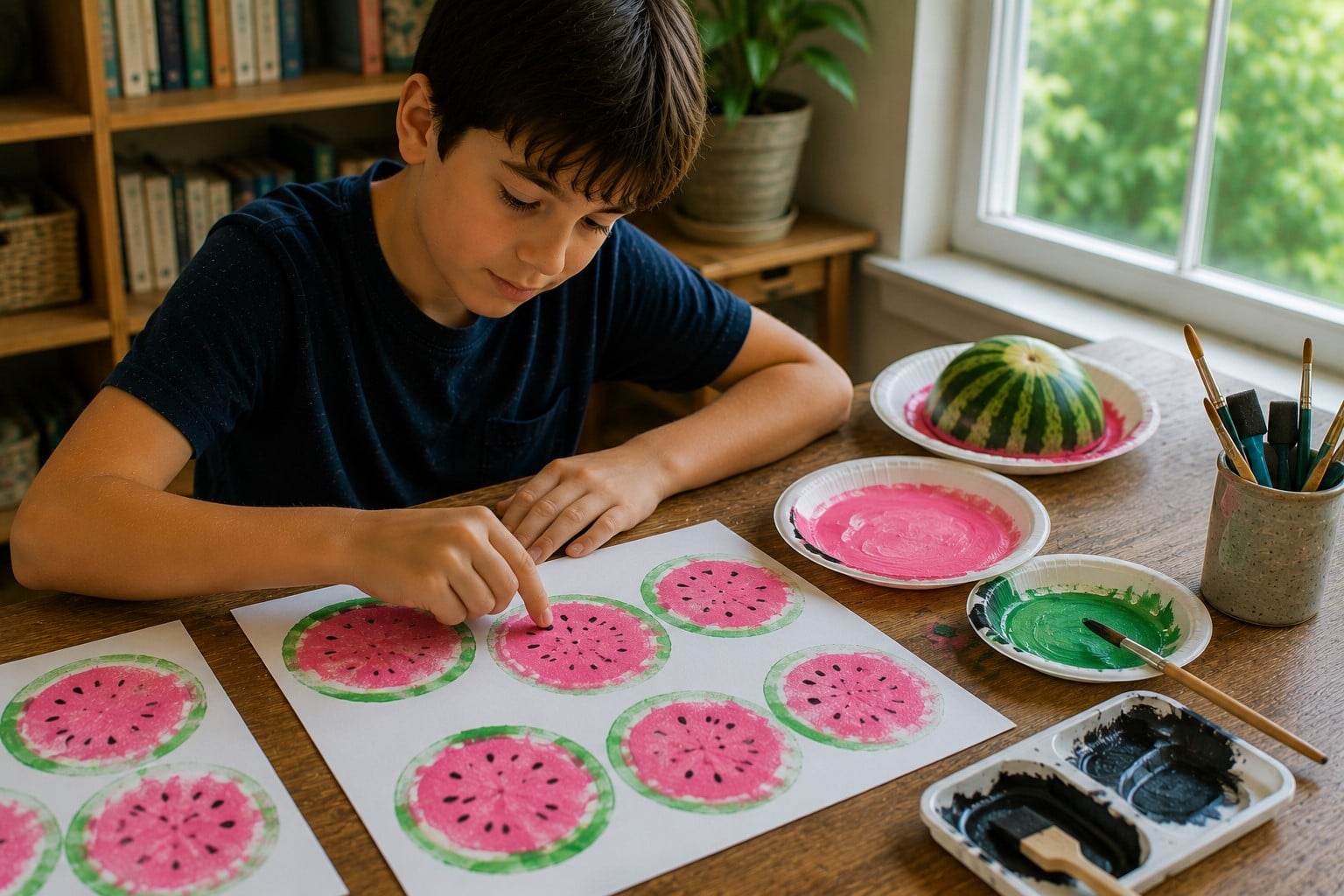 watermelon print art