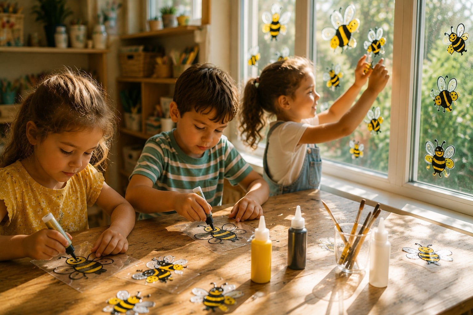 bee window cling