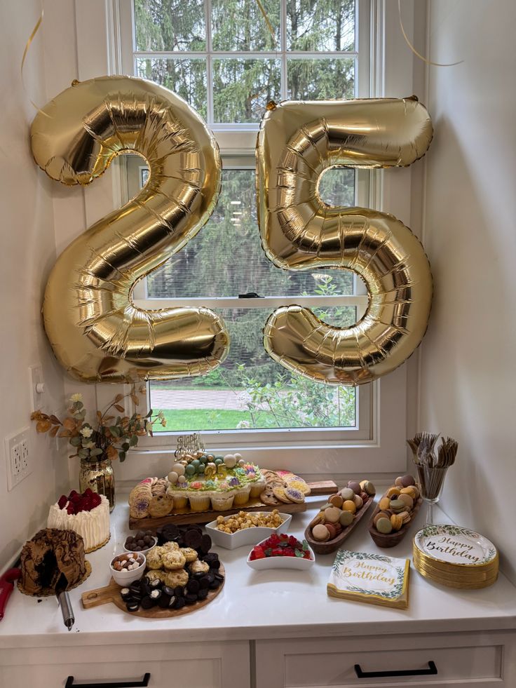 Dessert-Only-25th-Birthday-Party-Ideas