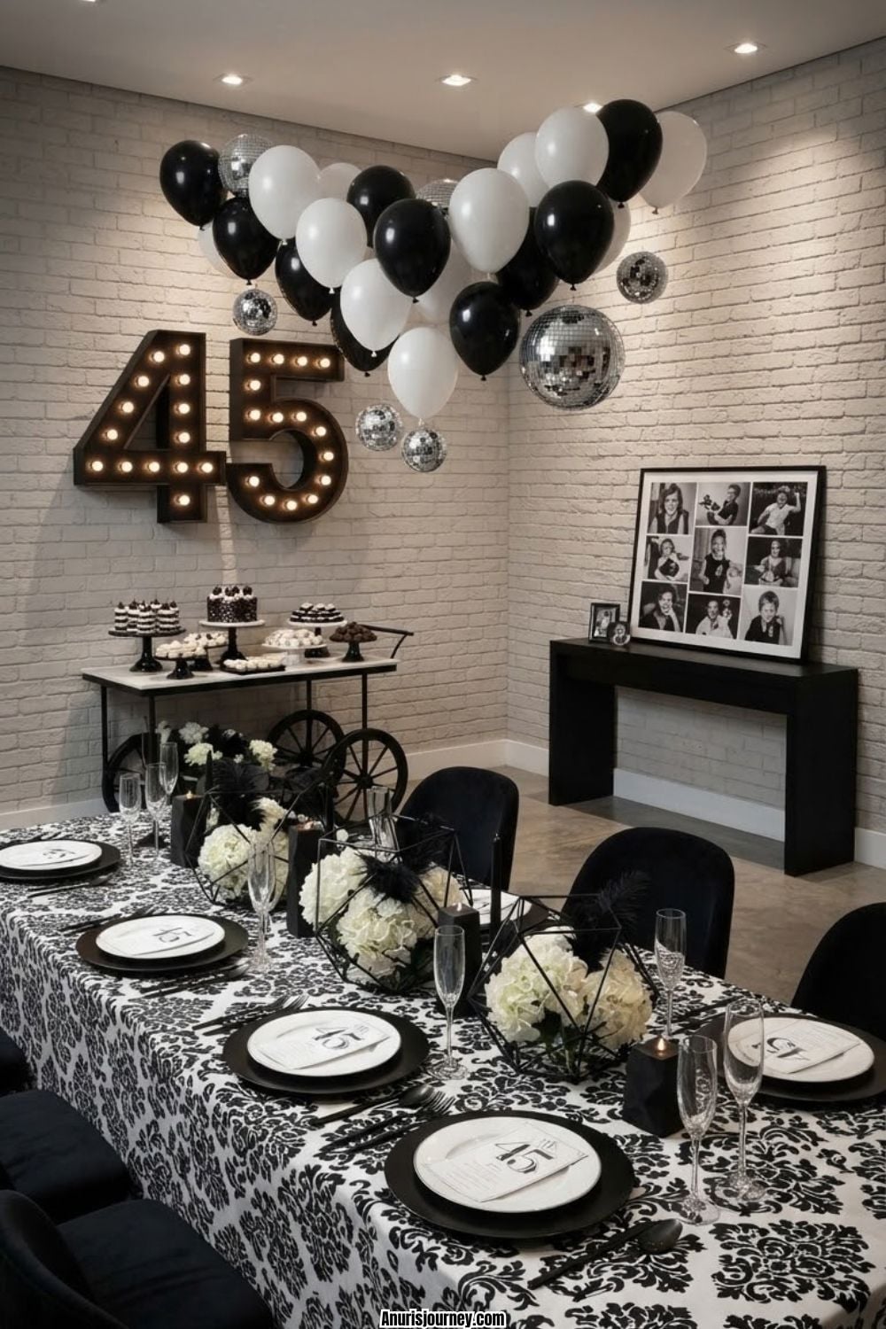Elegant-Black-and-White-Birthday-Party.