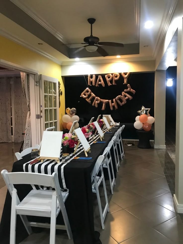 Have-a-Paint-and-Sip-40th-Birthday-Party-Ideas.