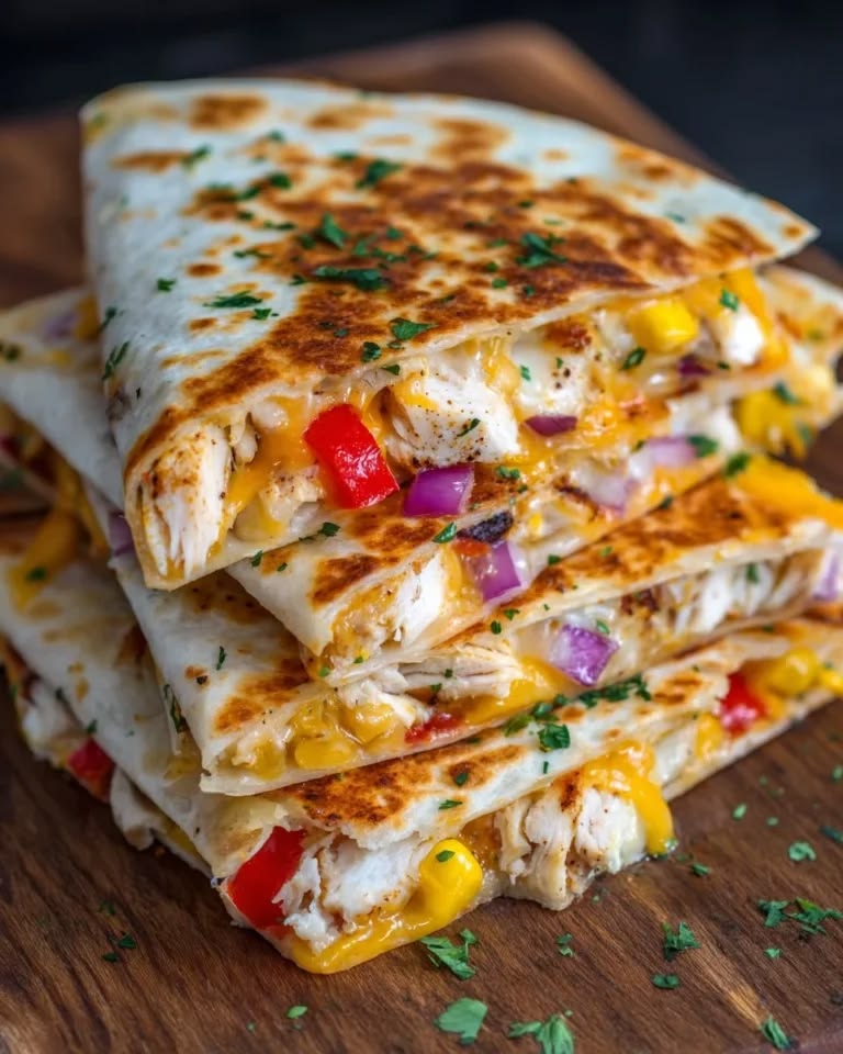 Homemade-Chicken-Quesadilla-Triangles.