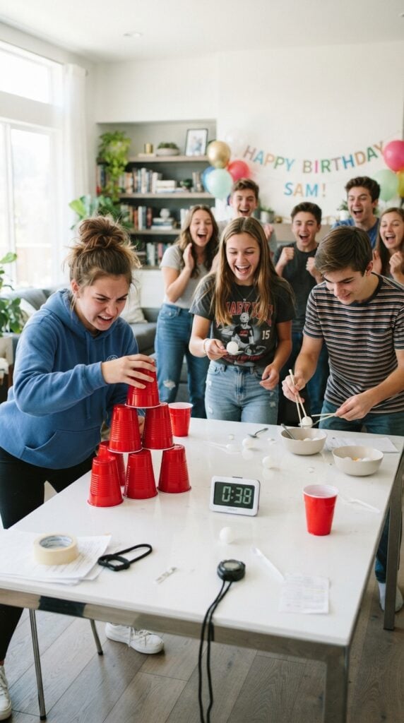 Minute-to-Win-It-Games-fun-things-to-do-at-a-teen-birthday-party